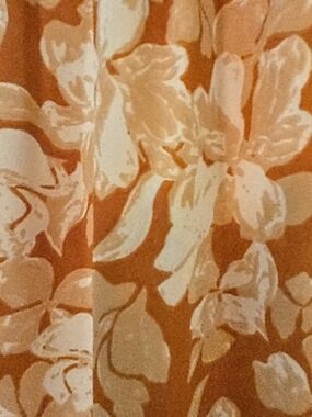 Daniel Rainn Rust Orange Floral Blouse
